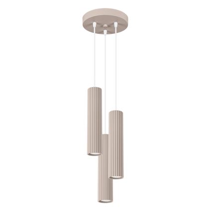 Brilagi - Pendel CRESTO 3xGU10/10W/230V taupe