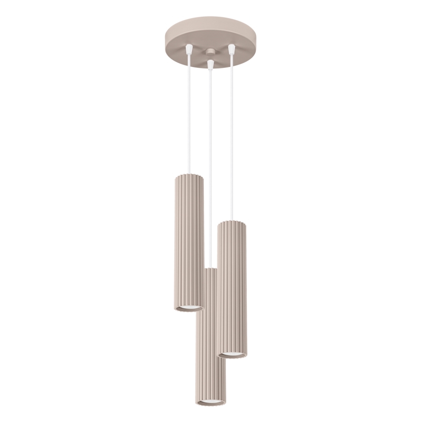 Brilagi - Pendel CRESTO 3xGU10/10W/230V taupe