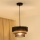 Brilagi - Pendel DAKOTA LUNETA 1xE27/15W/230V diameter 25 cm sort/beige