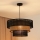 Brilagi - Pendel DAKOTA LUNETA 1xE27/15W/230V diameter 45 cm sort/beige