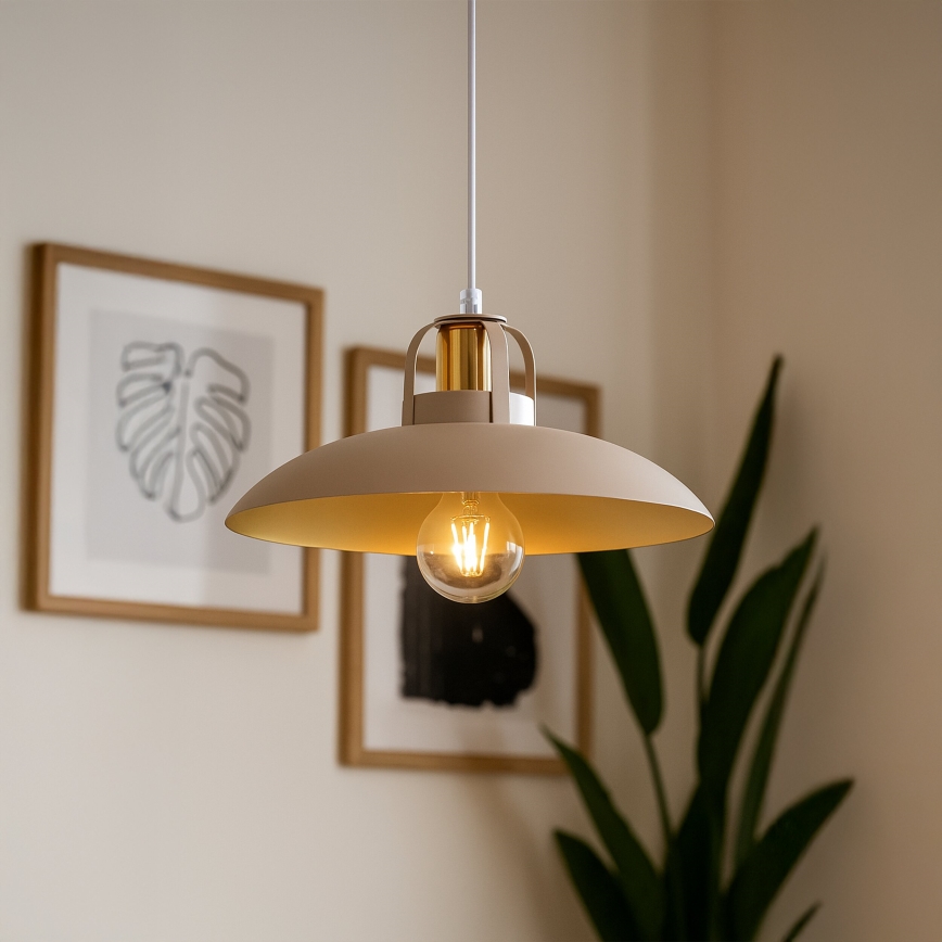 Brilagi - Pendel FLAMENGO 1xE27/60W/230V beige