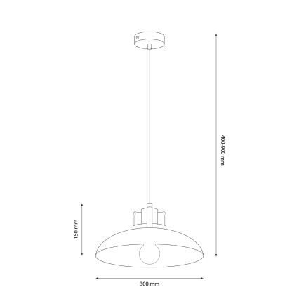 Brilagi - Pendel FLAMENGO 1xE27/60W/230V beige