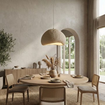 Brilagi - Pendel LOVAL på wire 1xE27/40W/230V Ø 50 cm beige