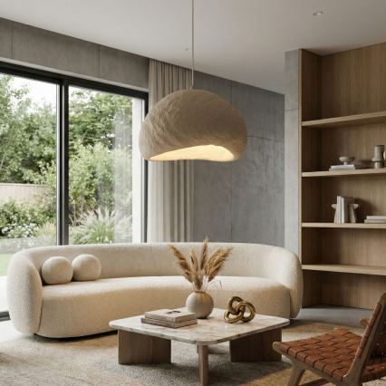 Brilagi - Pendel LOVAL på wire 1xE27/40W/230V Ø 50 cm beige