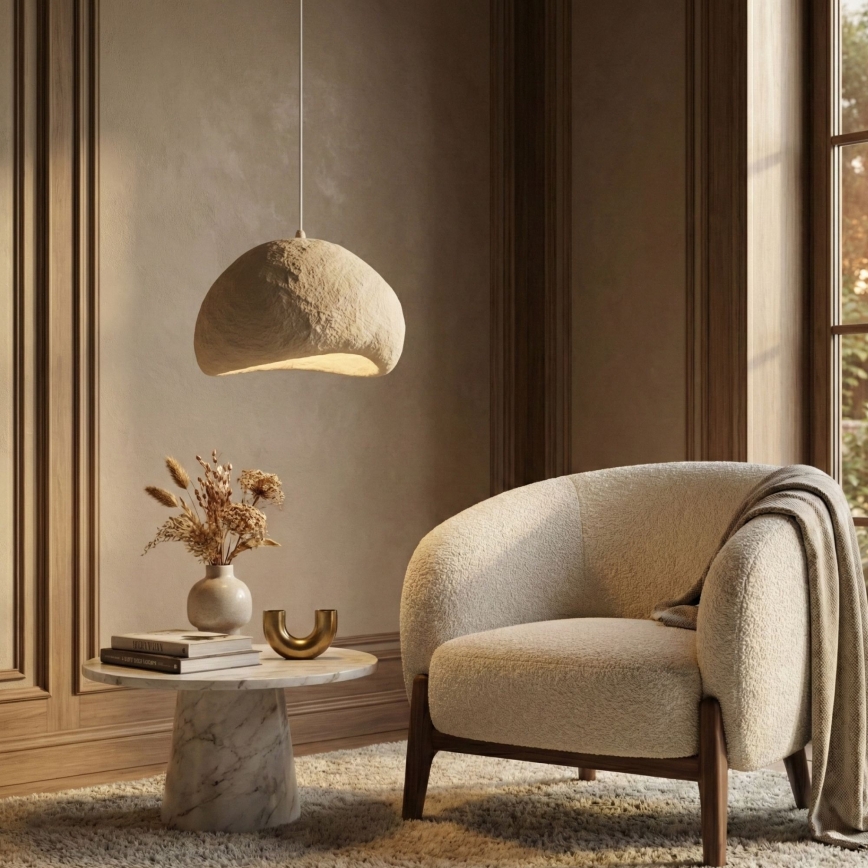 Brilagi - Pendel LOVAL på wire 1xE27/40W/230V Ø 50 cm beige