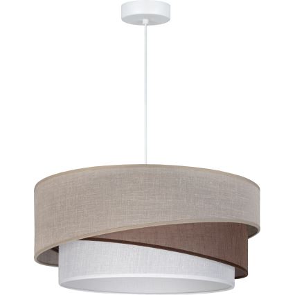 Brilagi - Pendel med kabel ARROW 1xE27/60W/230V Ø 45 cm beige/brun/hvid