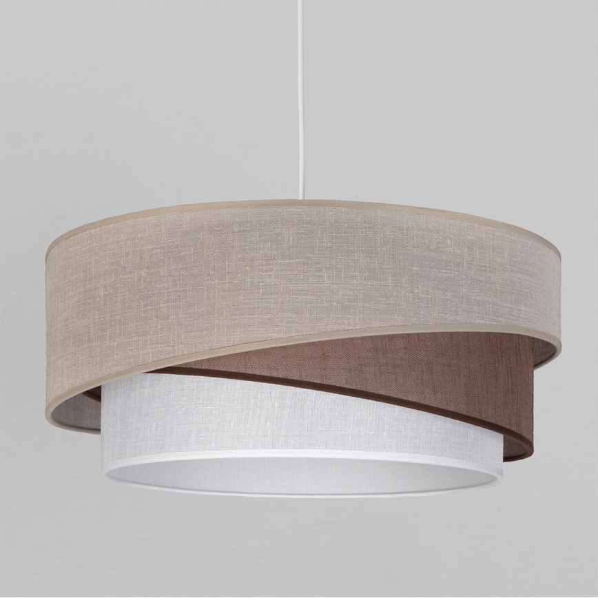 Brilagi - Pendel med kabel ARROW 1xE27/60W/230V Ø 45 cm beige/brun/hvid
