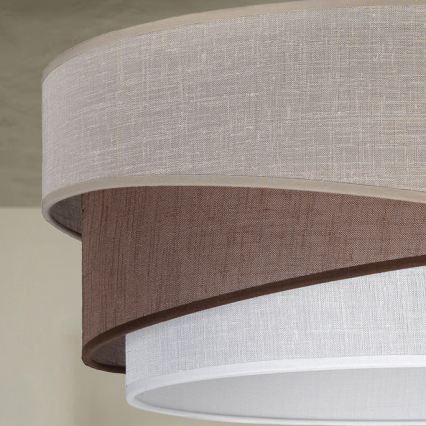 Brilagi - Pendel med kabel ARROW 1xE27/60W/230V Ø 45 cm beige/brun/hvid