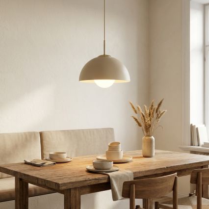 Brilagi - Pendel med kabel COSMO 1xE27/60W/230V Ø 30 cm beige/guld