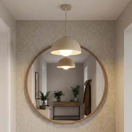 Brilagi - Pendel med kabel COSMO 1xE27/60W/230V Ø 30 cm beige/guld