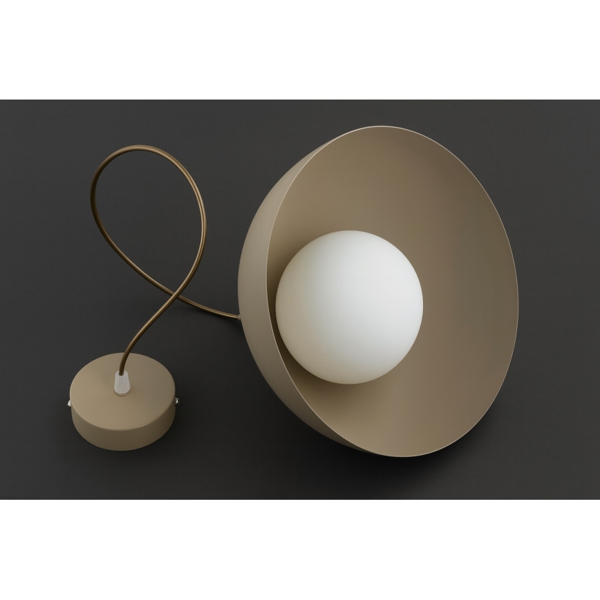 Brilagi - Pendel med kabel COSMO 1xE27/60W/230V Ø 30 cm beige/guld