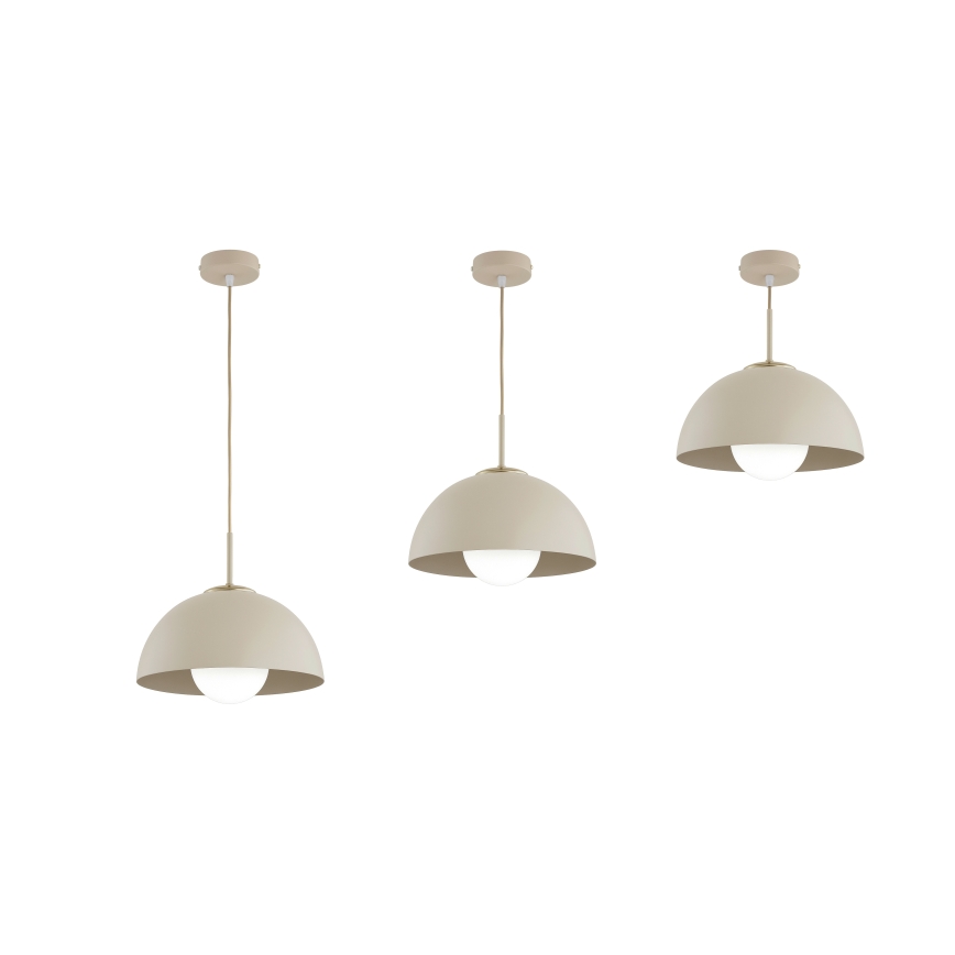 Brilagi - Pendel med kabel COSMO 1xE27/60W/230V Ø 30 cm beige/guld