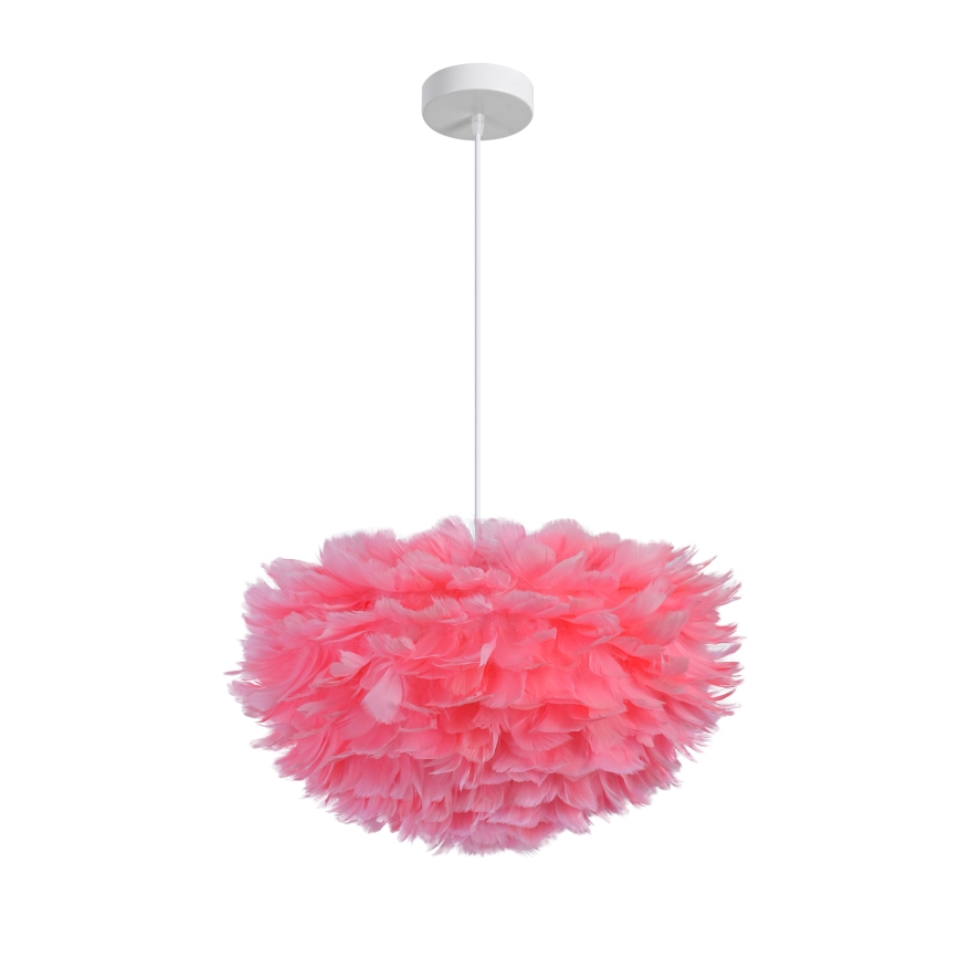 BRILAGI - Pendel med kabel FEATHER 3xE27/40W/230V Ø 50 cm rosa