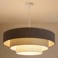 Brilagi - Pendel med kabel LUNETA 3xE27/60W/230V Ø 80 cm grå/creme/hvid