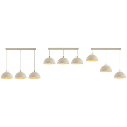 Brilagi - Pendel med kabel MOON 3xE27/60W/230V beige/guld