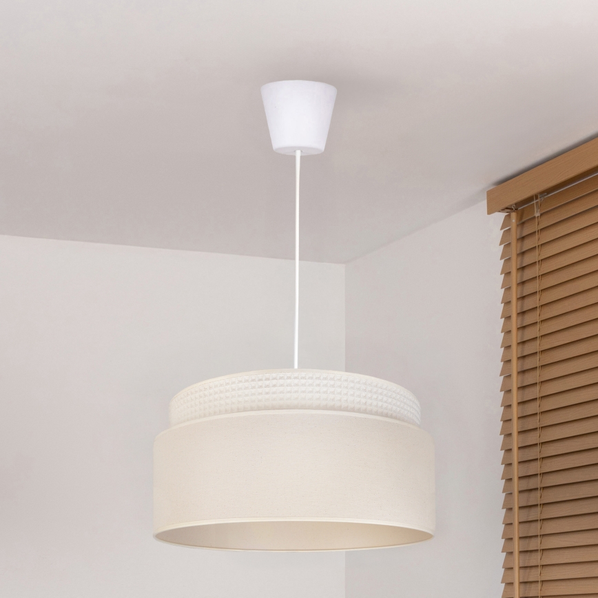 Brilagi - Pendel med kabel PADOVA 1xE27/60W/230V Ø 40 cm cremefarvet