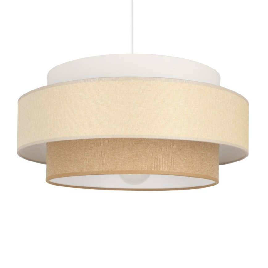 Brilagi - Pendel med kabel RESNA, 1x E27/60W/230V, Ø 40 cm, cremefarvet/beige