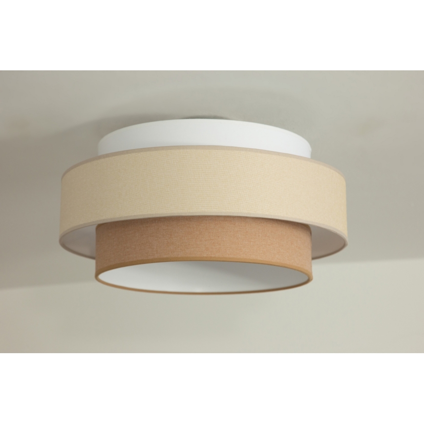 Brilagi - Pendel med kabel RESNA, 1x E27/60W/230V, Ø 40 cm, cremefarvet/beige