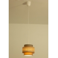 Brilagi - Pendel med kabel RESNA 1xE27/60W/230V Ø 20 cm brun/beige