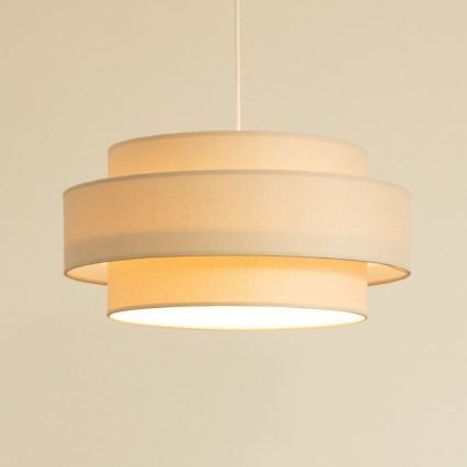 Brilagi - Pendel med kabel RESNA 1xE27/60W/230V Ø 40 cm beige