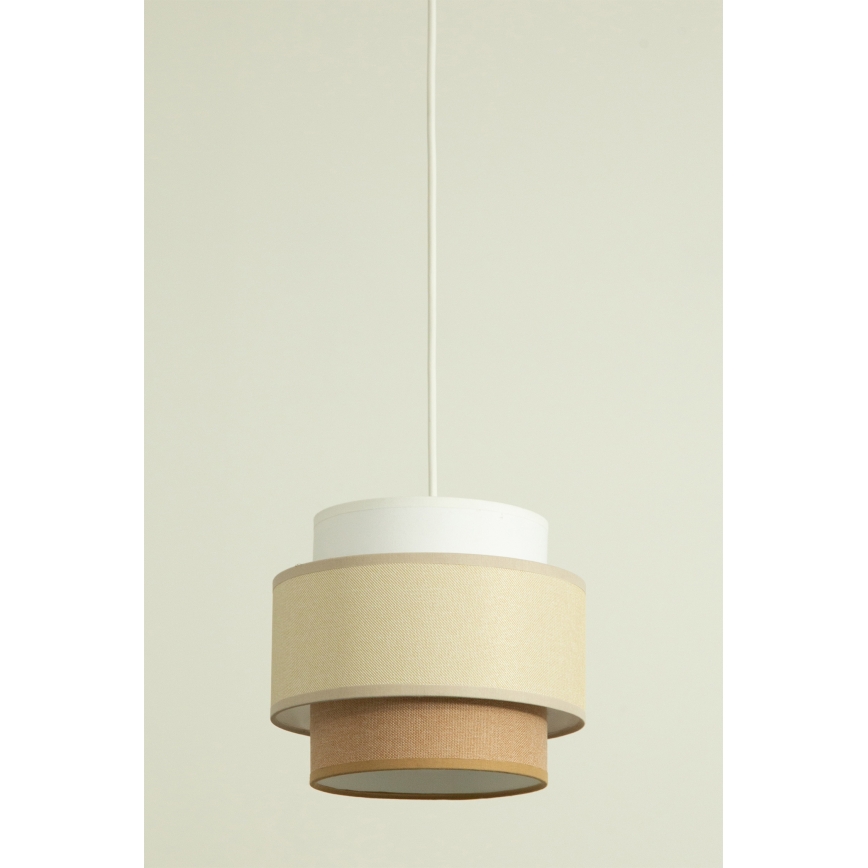 Brilagi - Pendel med kabel RESNA 2xE27/60W/230V Ø 30 cm creme/beige