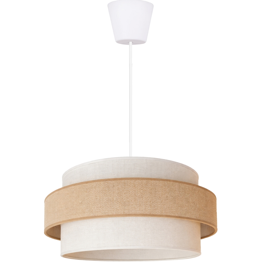 Brilagi - Pendel med kabel SPACE 1xE27/60W/230V Ø 40 cm beige/creme