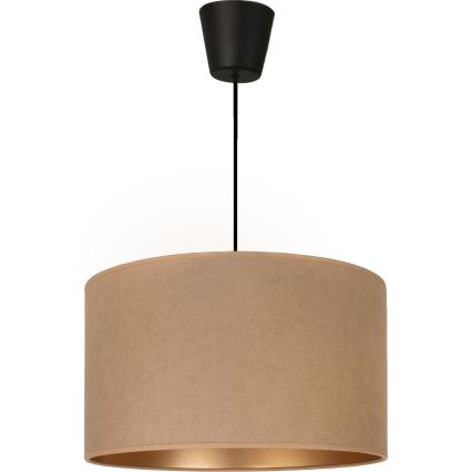 Brilagi - Pendel med kabel VELVET 1xE27/60W/230V diameter 40 cm beige/guld