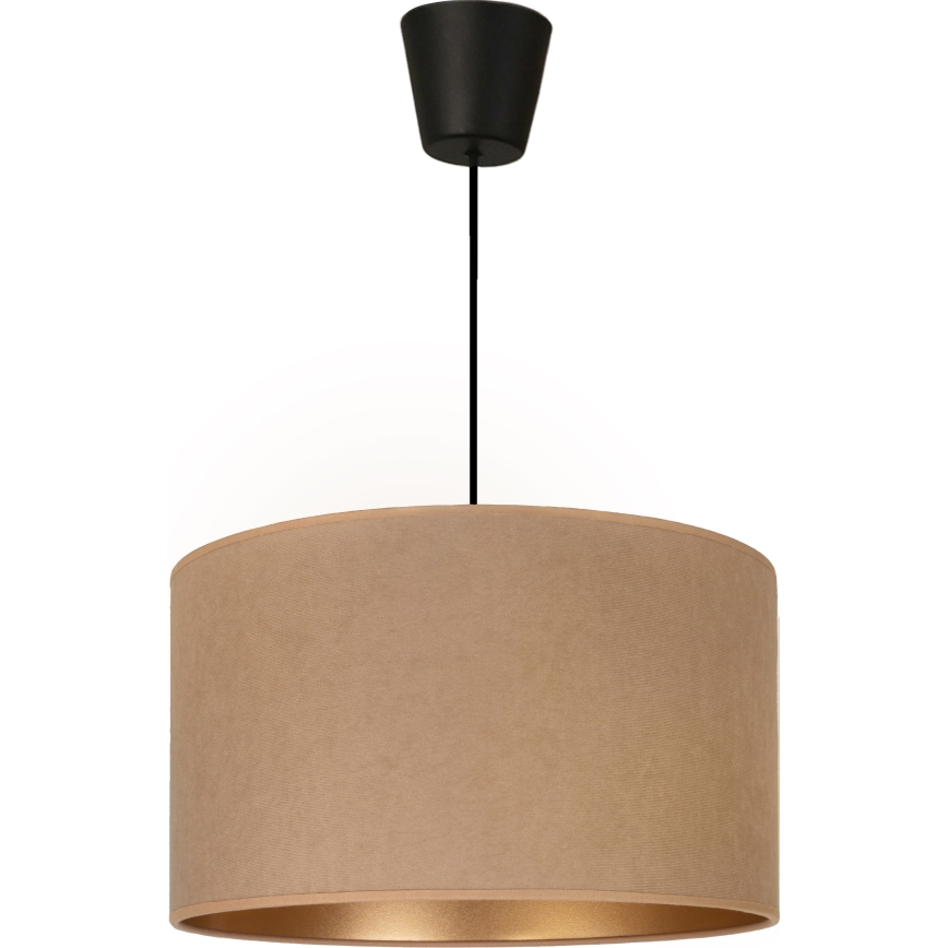 Brilagi - Pendel med kabel VELVET 1xE27/60W/230V diameter 40 cm beige/guld
