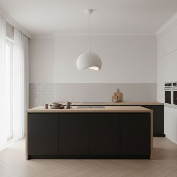 Brilagi - Pendel med kabel WABI SABI 1xE27/40W/230V Ø 34 cm hvid