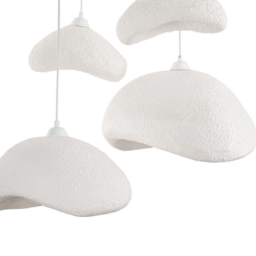 Brilagi - Pendel med kabel WABI SABI 4xE27/40W/230V Ø 90 cm hvid