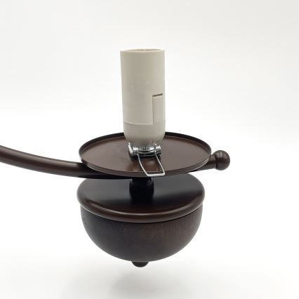 Brilagi - Pendel med kædeophæng COTTAGE 3xE14/40W/230V eg/brun
