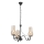 Brilagi - Pendel med kædeophæng COTTAGE 3xE14/40W/230V sort/brun