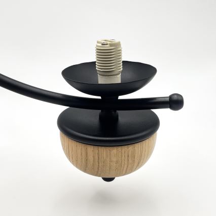 Brilagi - Pendel med kædeophæng COTTAGE 3xG9/40W/230V bøg/hvid