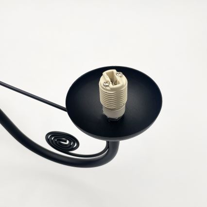 Brilagi - Pendel med kædeophæng COTTAGE 5xG9/40W/230V sort/hvid