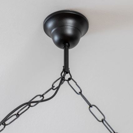 Brilagi - Pendel med kædeophæng KOS 6xE27/60W/230V bøg