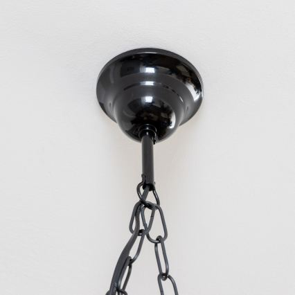 Brilagi - Pendel med kædeophæng QUEEN 2xE14/40W/230V bøg/valnød