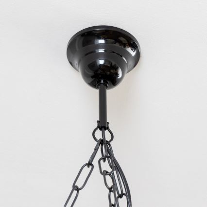 Brilagi - Pendel med kædeophæng QUEEN 3xE14/40W/230V bøg/valnød