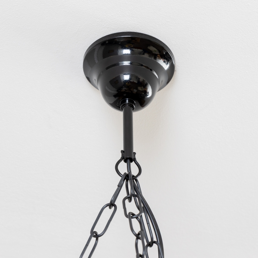 Brilagi - Pendel med kædeophæng QUEEN 3xE14/40W/230V bøg/valnød