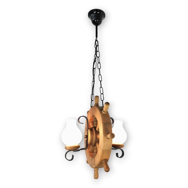 Brilagi - Pendel med kædeophæng TIMONA 2xE14/40W/230V bøg