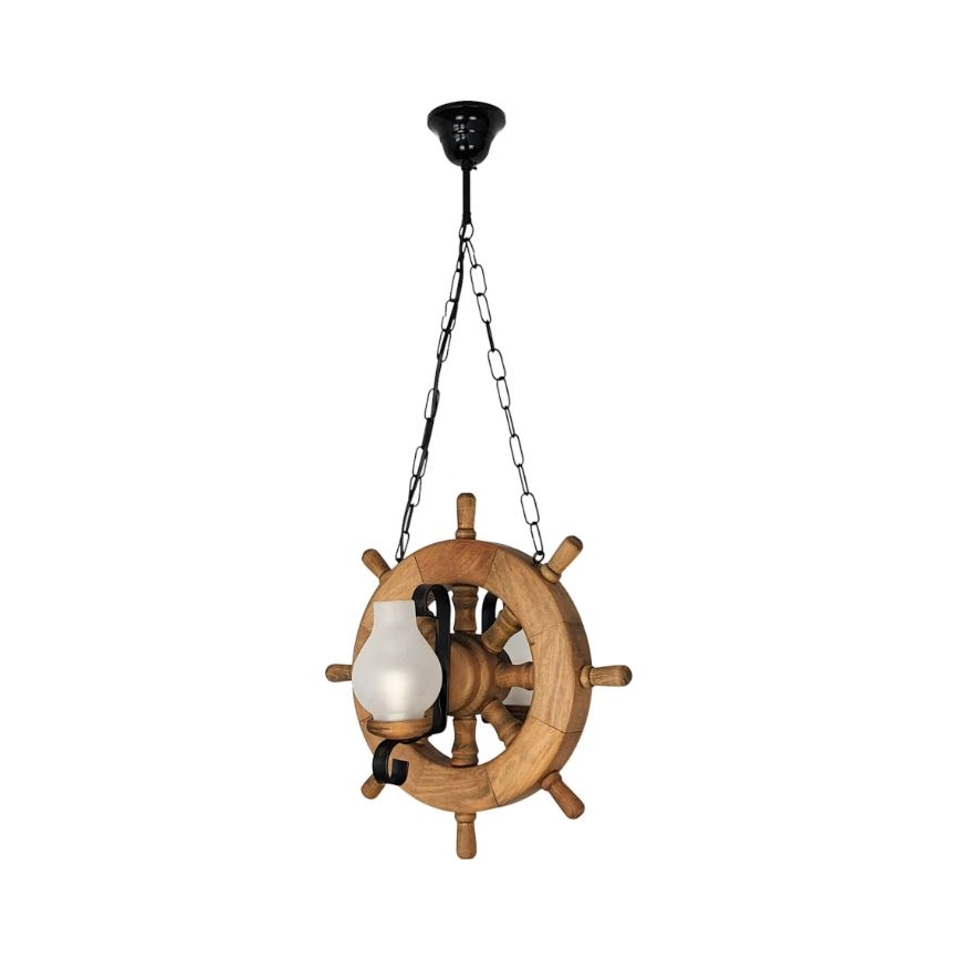 Brilagi - Pendel med kædeophæng TIMONA 2xE14/40W/230V bøg