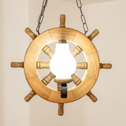 Brilagi - Pendel med kædeophæng TIMONA 2xE14/40W/230V bøg