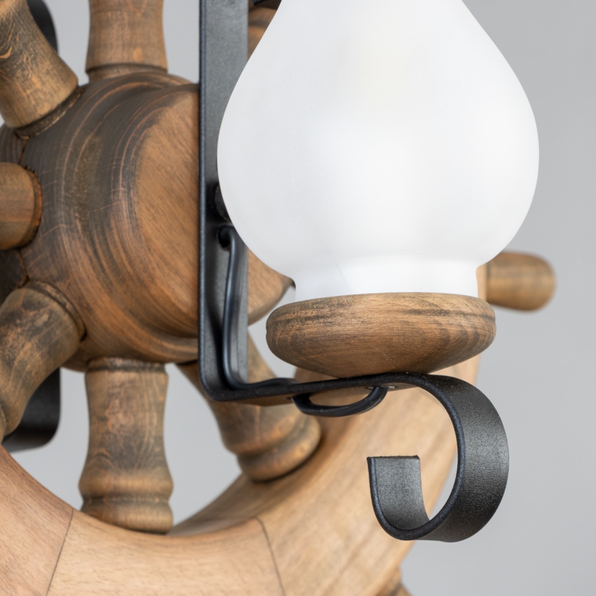 Brilagi - Pendel med kædeophæng TIMONA 2xE14/40W/230V bøg