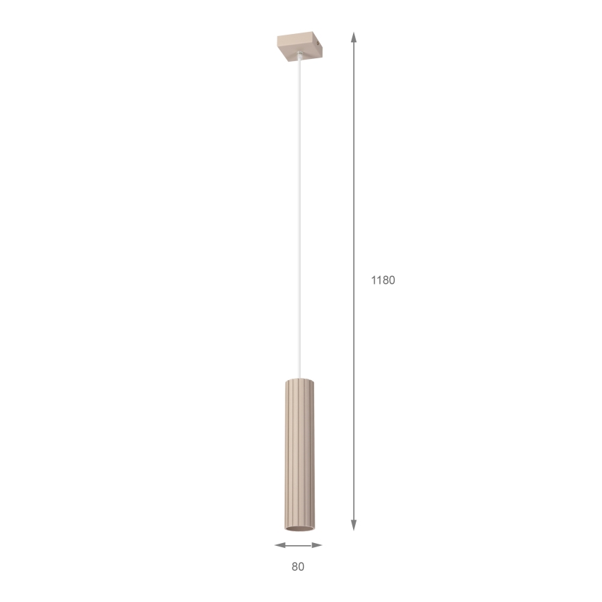 Brilagi - Pendel med ledning CRISPINA 1xGU10/10W/230V beige
