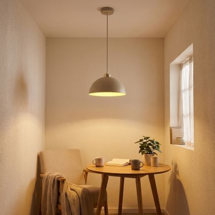 Brilagi - Pendel med ledning MOON 1xE27/60W/230V Ø 30 cm beige/guld