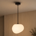 BRILAGI - Pendel med ledning PEBBLES 1xE27/40W/230V Ø 20 cm sort