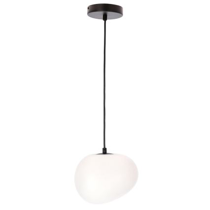 BRILAGI - Pendel med ledning PEBBLES 1xE27/40W/230V Ø 20 cm sort