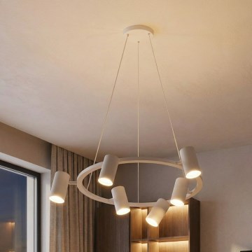 Brilagi - Pendel med ledning SELE 6xGU10/30W/230V hvid