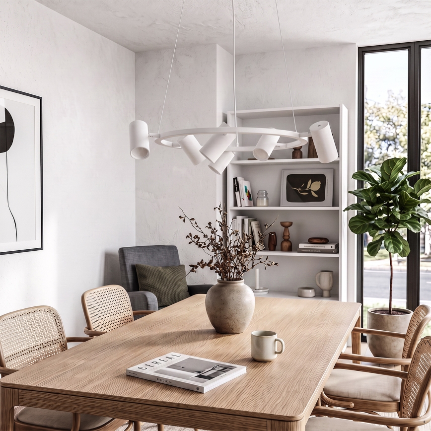 BRILAGI - Pendel med ledning SELE 6xGU10/30W/230V hvid
