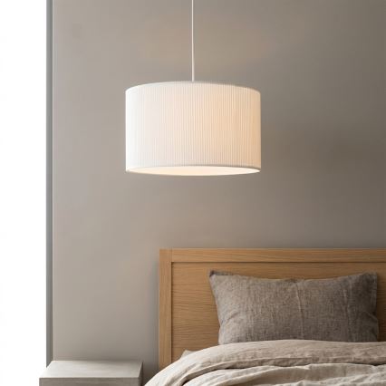 Brilagi - Pendel med ledning SIRIJA MODERN 1xE27/60W/230V Ø 35 cm hvid