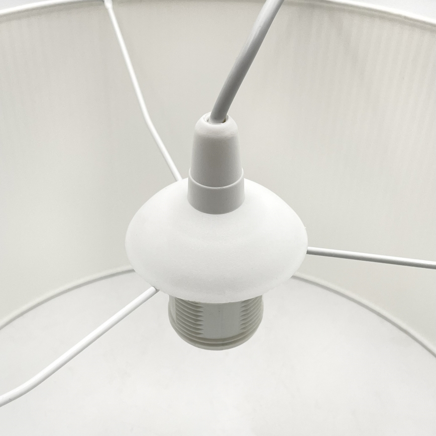 Brilagi - Pendel med ledning SIRIJA MODERN 1xE27/60W/230V Ø 35 cm hvid